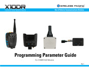 Wireless Pacific X10DR XLR Programming Parameter Manual