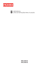 Franke FPJ 615 V User Manual