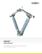 Hubbell USCO AGCH5V Instruction Manual