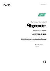 NSD ABSOCODER NCW-3DHPNL8 Specifications & Instruction Manual