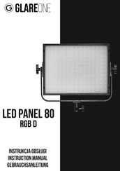 GlareOne LED PANEL 80 RGB D Instruction Manual