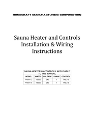 Homecraft TKE2-3 Installation/Wiring Instructions