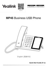 Yealink MP45 Quick Start Manual