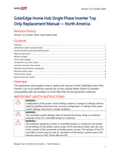 SolarEdge Home Hub Series Replacement Manual