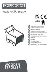 CHILDHOME WOODEN STROLLER Instructions For Use Manual