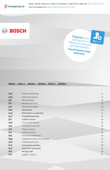 Bosch BGL2UA112 Instruction Manual