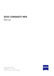 Zeiss CONQUEST HDX 10 x 56 Manual