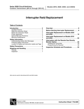 S&C 2010 Instruction Sheet