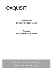Exquisit GT200-HE-040E Instruction Manual