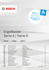 Bosch ErgoMaster MSM4B624 Information For Use