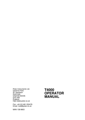 Polar Instruments T4000 Operator's Manual