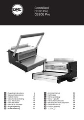 ACCO Brands GBC CombBind CB30 Pro Operating Instructions Manual