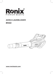 Ronix 8922 User Manual
