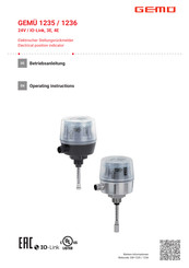 GEM 1235 Operating Instructions Manual