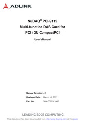 ADLINK Technology NuDAQ PCI-9112 User Manual
