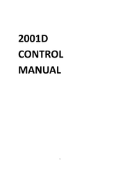 BECKWITH ELECTRIC 2001D Control Manual