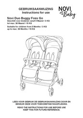 NOVI Baby Duo Buggy Foss Go Instructions For Use Manual