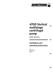Armstrong 4700 QVMS Installation And Operating Instructions Manual