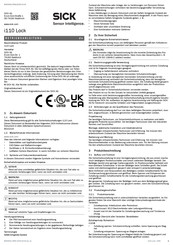 SICK i110-E0313S06 Operating Instructions Manual