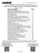 Detex ECL-230X Installation Instructions Manual