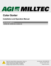 AGI MILLTEC GAMMA-600 Installation And Operation Manual