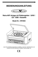 Reflexion HIF2002 User Manual