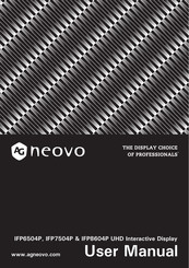 AG Neovo IFP8604P User Manual