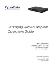 CyberData 011579 Operation Manual