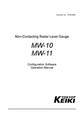Tokyo Keiki MW Series Operation Manual