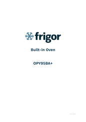 Frigor OPY95BA+ Instruction Manual