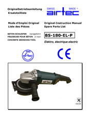 Airtec BS-180-EL-P Original Instruction Manual