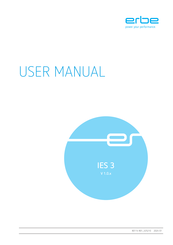 Erbe IES 3 User Manual