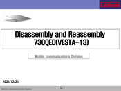 Samsung 730QED Disassembly And Reassembly