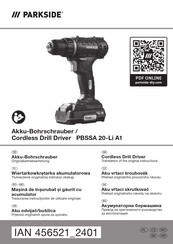 Parkside 456521 2401 Translation Of The Original Instructions