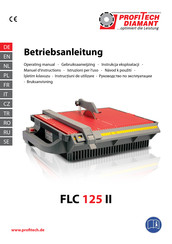 Profitech Diamant FLC 125 II Operating Manual