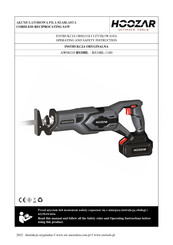 HOOZAR RS10BL Operating And Safety Instructions Manual