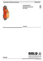 DOLD SAFEMASTER RK 6929 Operating Instructions Manual