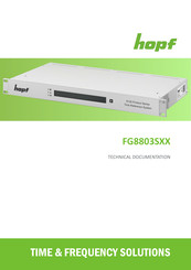 hopf FG8803S02 Technical Documentation Manual