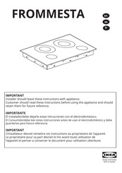 IKEA FROMMESTA Manual