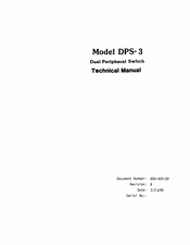 ZETACO DPS-3 Technical Manual