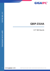 GIGAIPC QBiP-2314A Manual