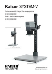 Kaiser Fototechnik VP 9005 SYSTEM-V Operating Instructions Manual