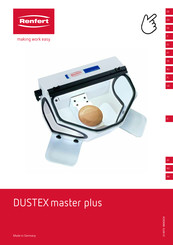 Renfert Dustex master plus Translation Of The Original Instructions For Use