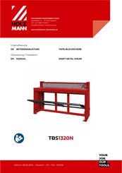 HOLZMANN MASCHINEN TBS1320N Manual