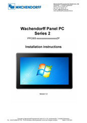 Wachendorff PPC005 2P Series Installation Instructions Manual