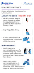 DeRoyal PROSPERA FLEX Quick Reference Manual