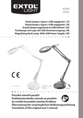 EXTOL LIGHT 43160 Translation Of The Original User Manual
