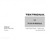 Tektronix L3 Instruction Manual