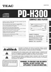 Teac PD-H300 Owner's Manual