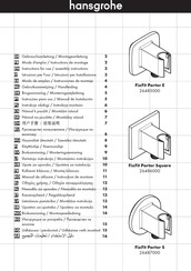 Hans Grohe FixFit Porter S 26487000 Instructions For Use/Assembly Instructions